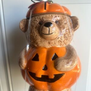 Halloween Creepy Critters Pumpkin Bear Canister
